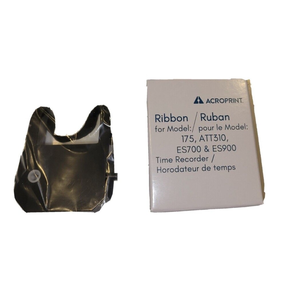 Acroprint 390121000 Ribbon Cartridge, Black 175 ATT310 ES700 ES900 Time Recorder